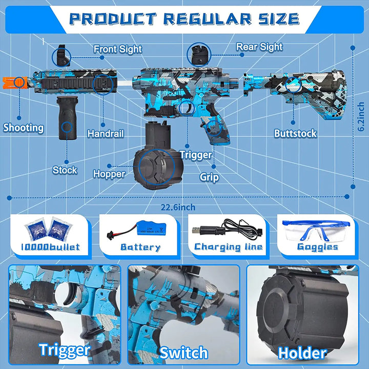 New M416 Manual Electric Splatter Gun